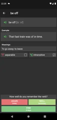 English phrasal verbs android App screenshot 1